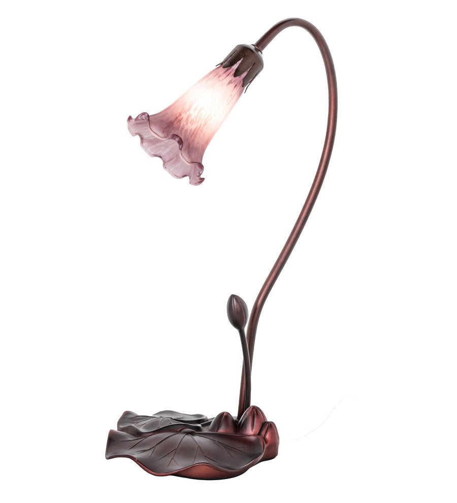 Meyda Tiffany - 12615 - One Light Accent Lamp - Lavender - Mahogany Bronze