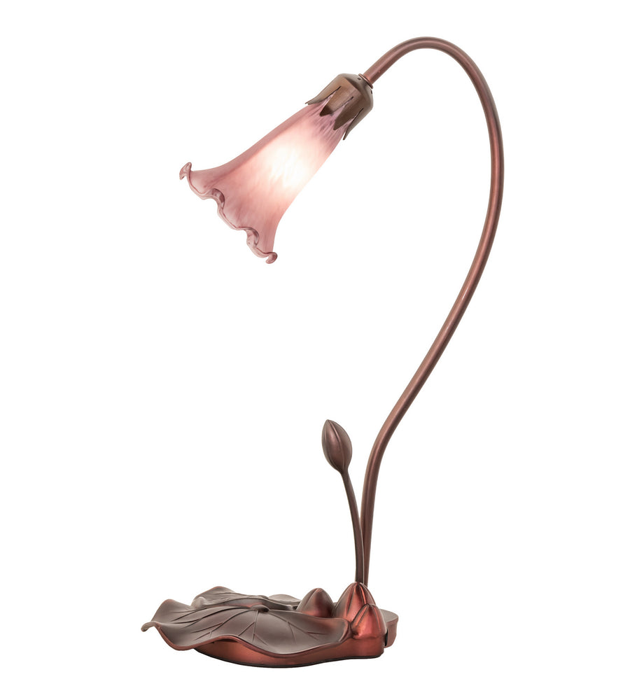 Meyda Tiffany - 12615 - One Light Accent Lamp - Lavender - Mahogany Bronze