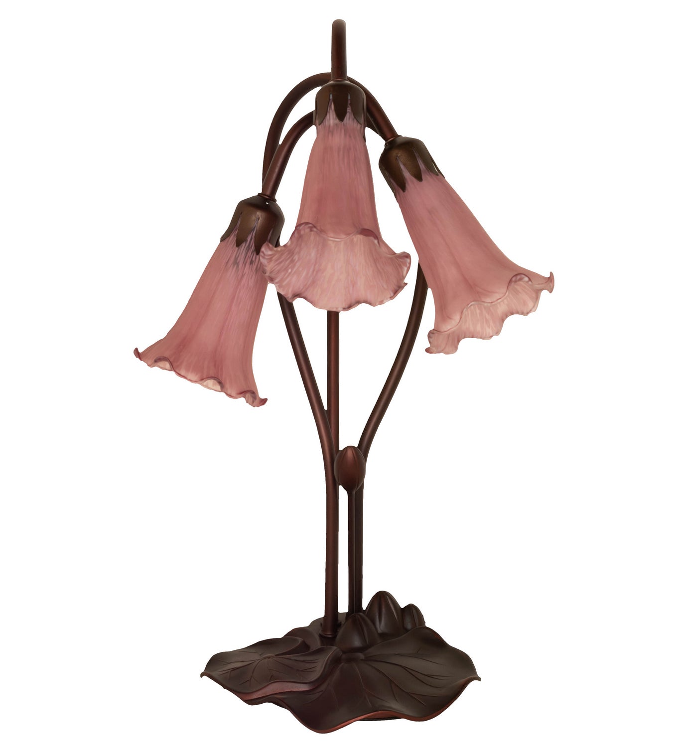 Meyda Tiffany - 13863 - Three Light Accent Lamp - Lavender - Mahogany Bronze