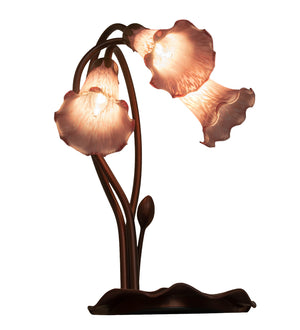 Meyda Tiffany - 13863 - Three Light Accent Lamp - Lavender - Mahogany Bronze