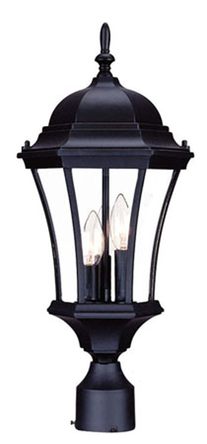 Acclaim Lighting - 5027BK - Three Light Post Mount - Bryn Mawr - Matte Black