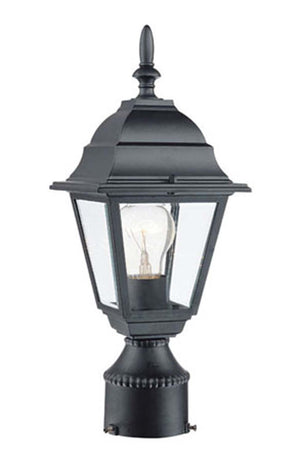 Acclaim Lighting - 4007BK - One Light Post Mount - Builders` Choice - Matte Black