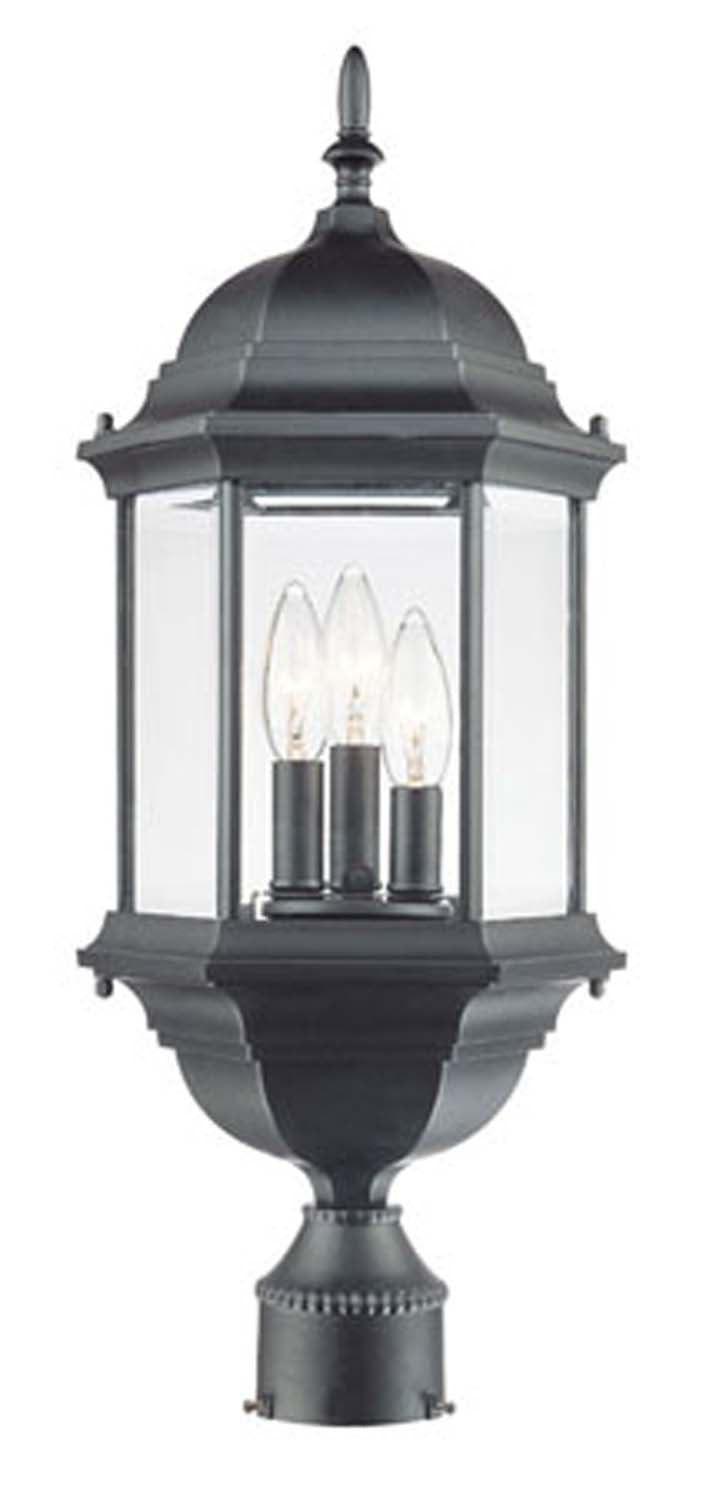 Acclaim Lighting - 5187BK - Three Light Post Mount - Madison - Matte Black