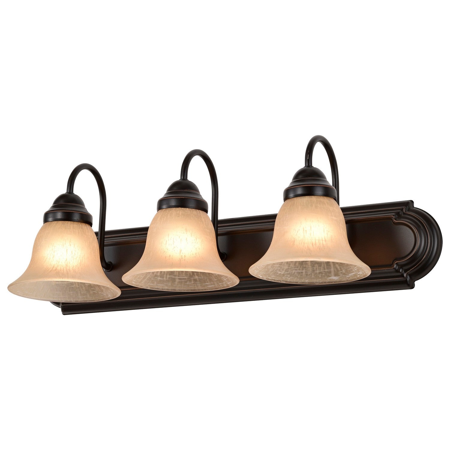 Nuvo Lighting - 60-1265 - Three Light Vanity - Ballerina - Mahogany Bronze / Champagne