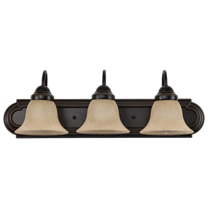 Nuvo Lighting - 60-1265 - Three Light Vanity - Ballerina - Mahogany Bronze / Champagne