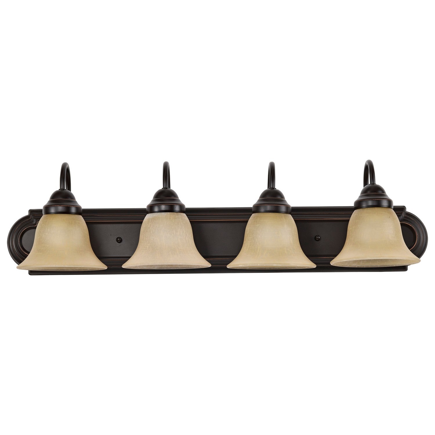 Nuvo Lighting - 60-1266 - Four Light Vanity - Ballerina - Mahogany Bronze / Champagne