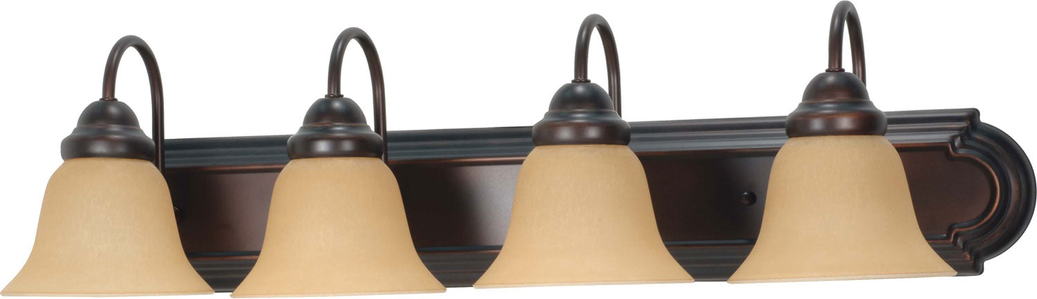 Nuvo Lighting - 60-1266 - Four Light Vanity - Ballerina - Mahogany Bronze / Champagne