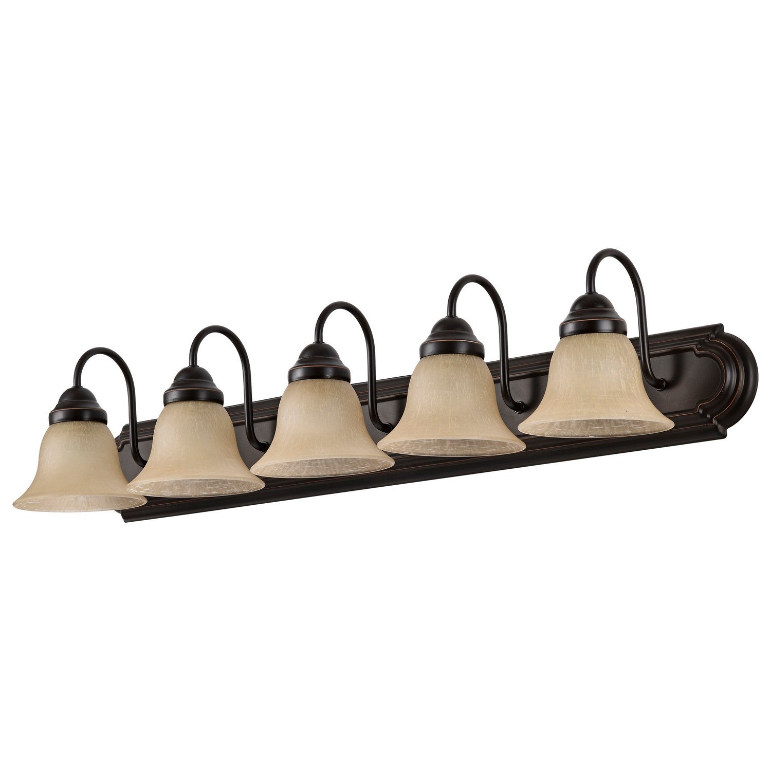 Nuvo Lighting - 60-1267 - Five Light Vanity - Ballerina - Mahogany Bronze / Champagne