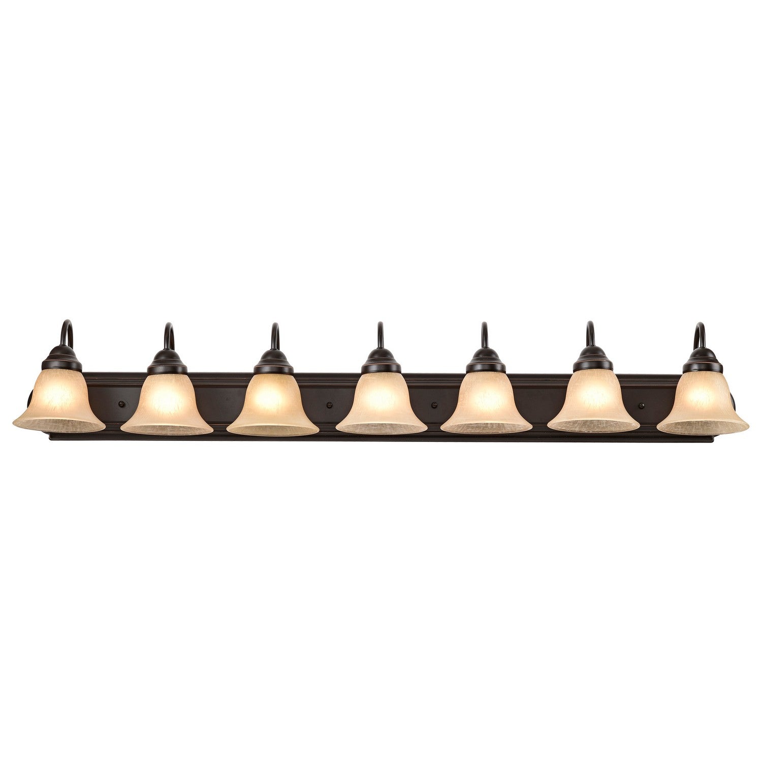 Nuvo Lighting - 60-1268 - Seven Light Vanity - Ballerina - Mahogany Bronze / Champagne