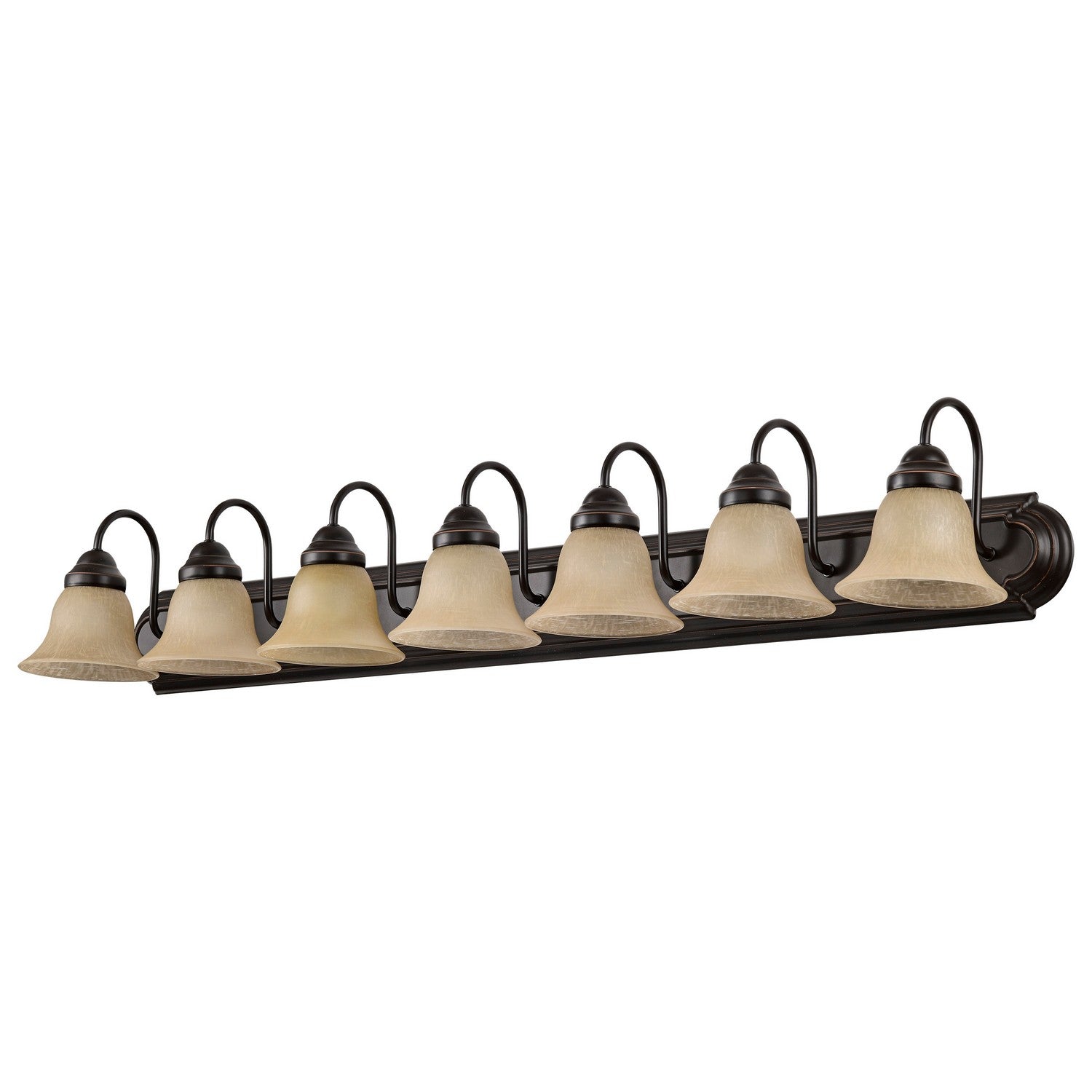 Nuvo Lighting - 60-1268 - Seven Light Vanity - Ballerina - Mahogany Bronze / Champagne