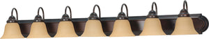 Nuvo Lighting - 60-1268 - Seven Light Vanity - Ballerina - Mahogany Bronze / Champagne