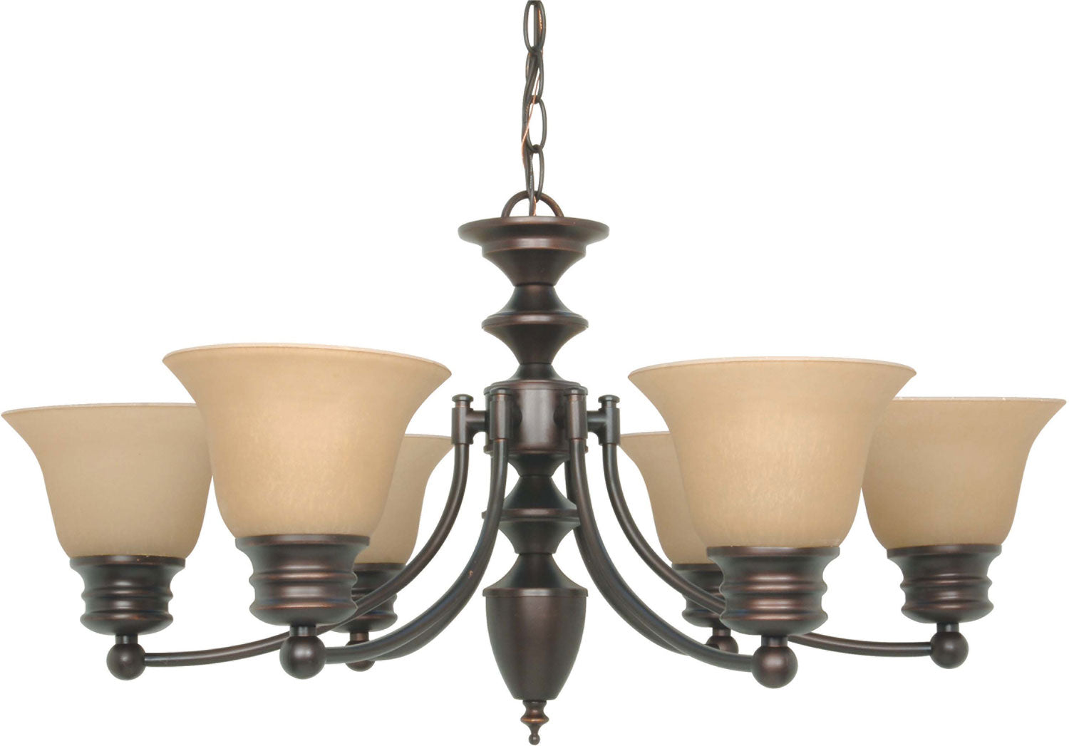 Nuvo Lighting - 60-1274 - Six Light Chandelier - Empire - Mahogany Bronze