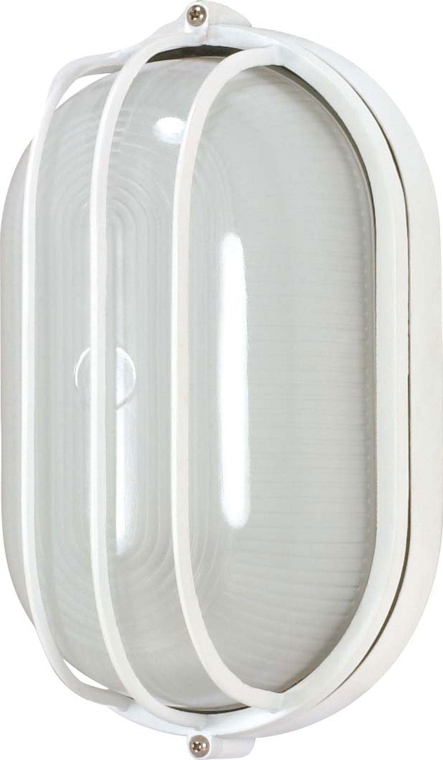 Nuvo Lighting - 60-524 - One Light Outdoor Bulk Head - Die Cast Bulk Heads Semi Gloss White - Semi Gloss White