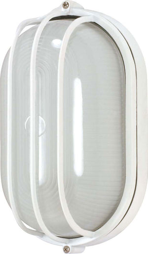 Nuvo Lighting - 60-524 - One Light Outdoor Bulk Head - Die Cast Bulk Heads Semi Gloss White - Semi Gloss White