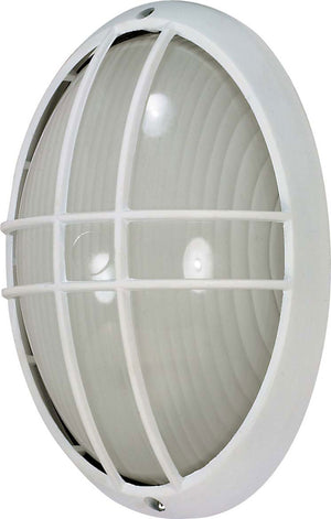 Nuvo Lighting - 60-528 - One Light Outdoor Bulk Head - Die Cast Bulk Heads Semi Gloss White - Semi Gloss White