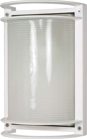 Nuvo Lighting - 60-530 - One Light Outdoor Bulk Head - Die Cast Bulk Heads Semi Gloss White - Semi Gloss White