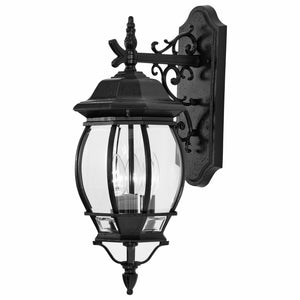 Nuvo Lighting - 60-893 - Three Light Outdoor Wall Lantern - Central Park - Textured Black