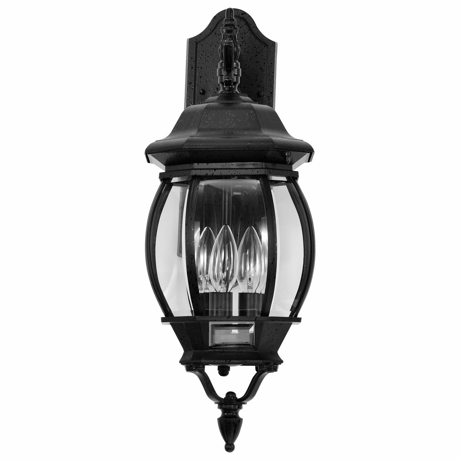 Nuvo Lighting - 60-893 - Three Light Outdoor Wall Lantern - Central Park - Textured Black