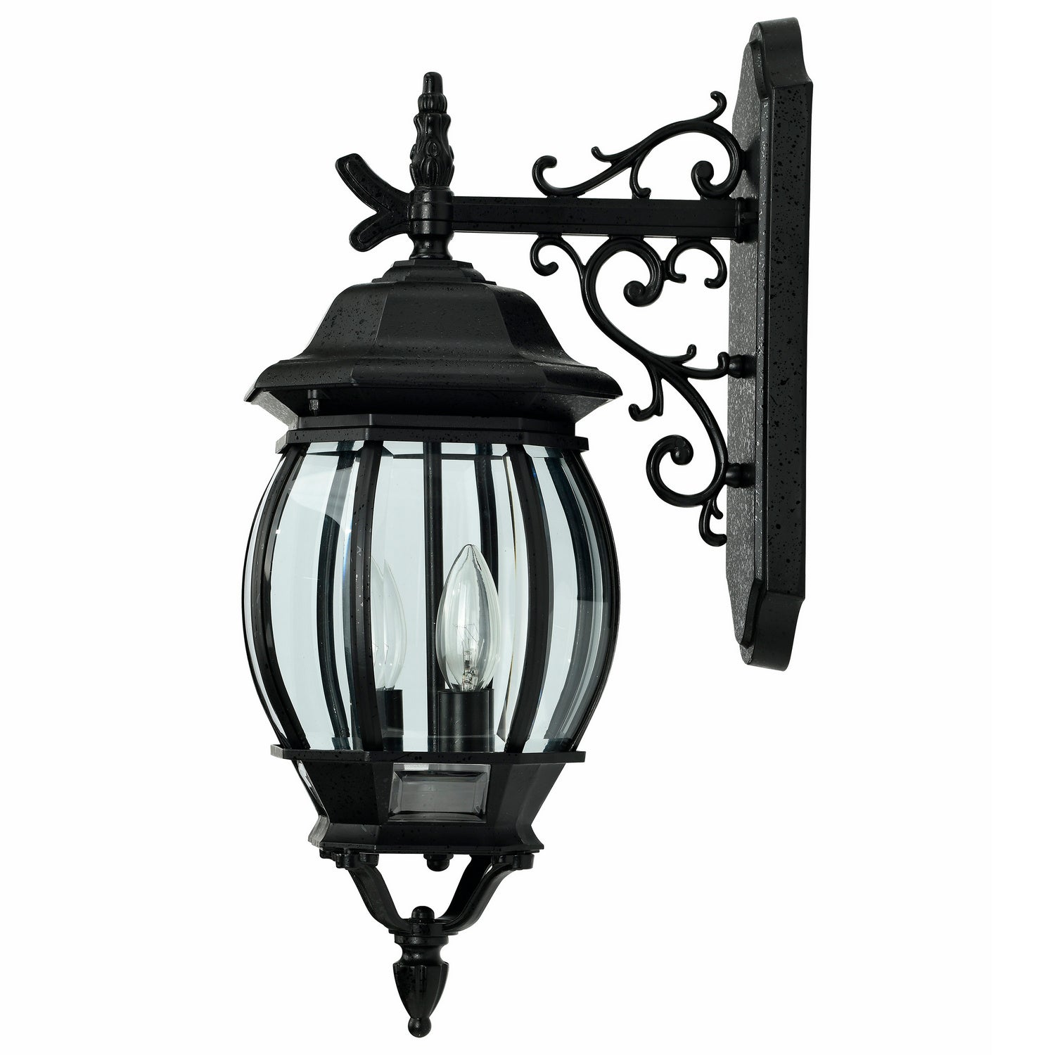 Nuvo Lighting - 60-893 - Three Light Outdoor Wall Lantern - Central Park - Textured Black