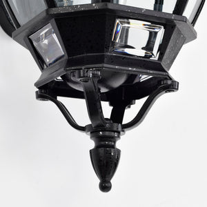 Nuvo Lighting - 60-893 - Three Light Outdoor Wall Lantern - Central Park - Textured Black