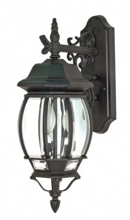 Nuvo Lighting - 60-893 - Three Light Outdoor Wall Lantern - Central Park - Textured Black