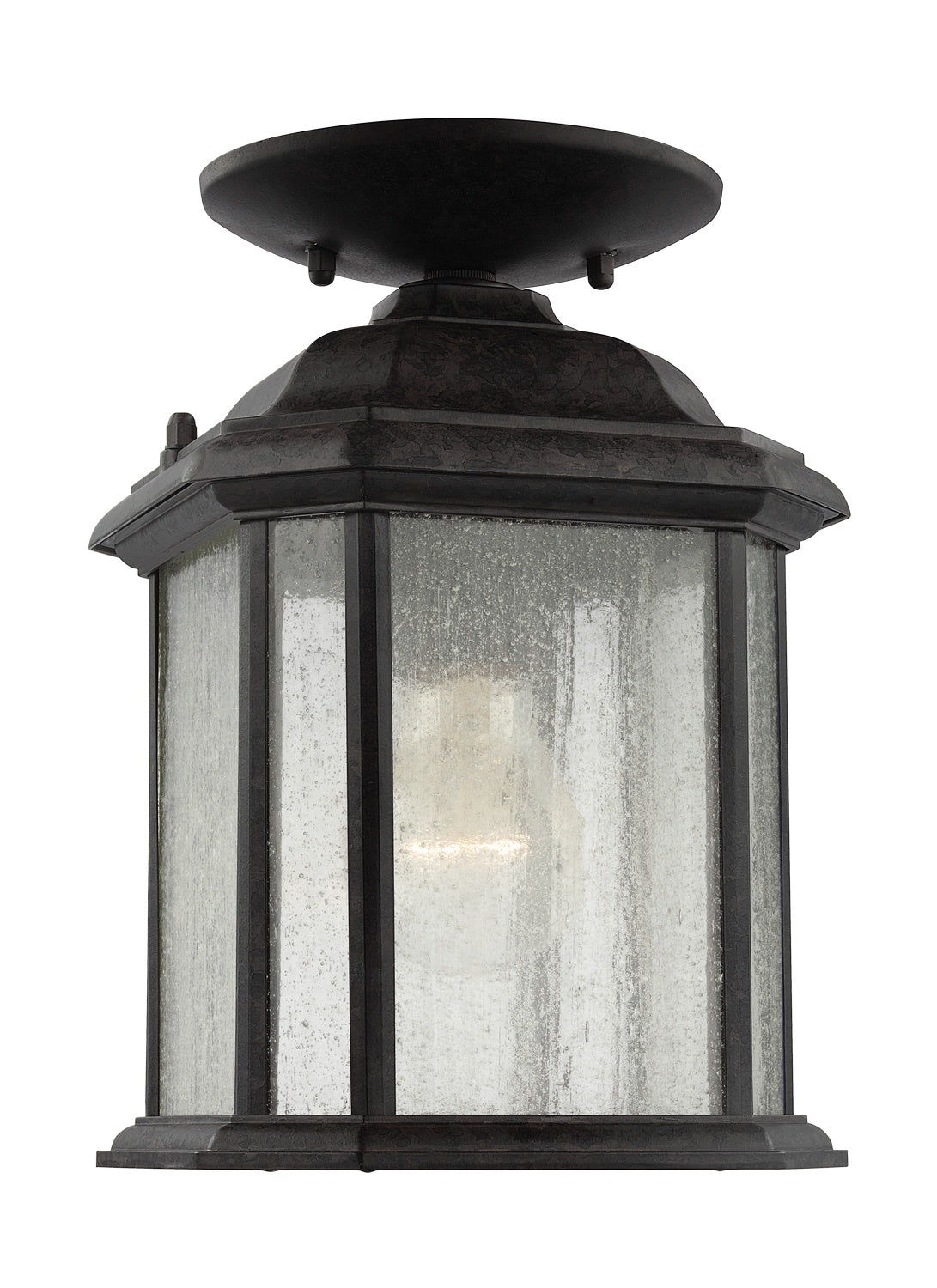 Generation Lighting. - 60029-746 - One Light Outdoor Semi-Flush Convertible Pendant - Kent - Oxford Bronze