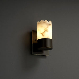 Justice Designs - FAL-8761-12-DBRZ - One Light Wall Sconce - LumenAria - Dark Bronze