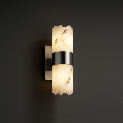 Justice Designs - FAL-8762-10-NCKL - Two Light Wall Sconce - LumenAria - Brushed Nickel