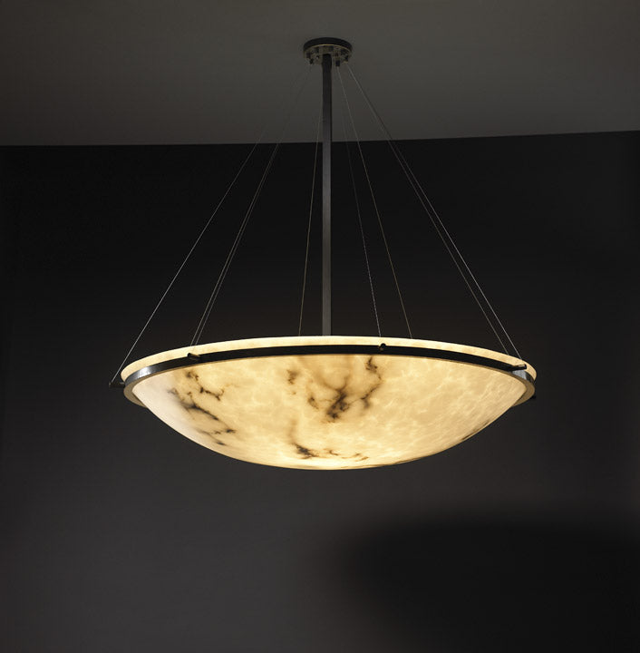 Justice Designs - FAL-9697-35-DBRZ - Eight Light Pendant - LumenAria - Dark Bronze