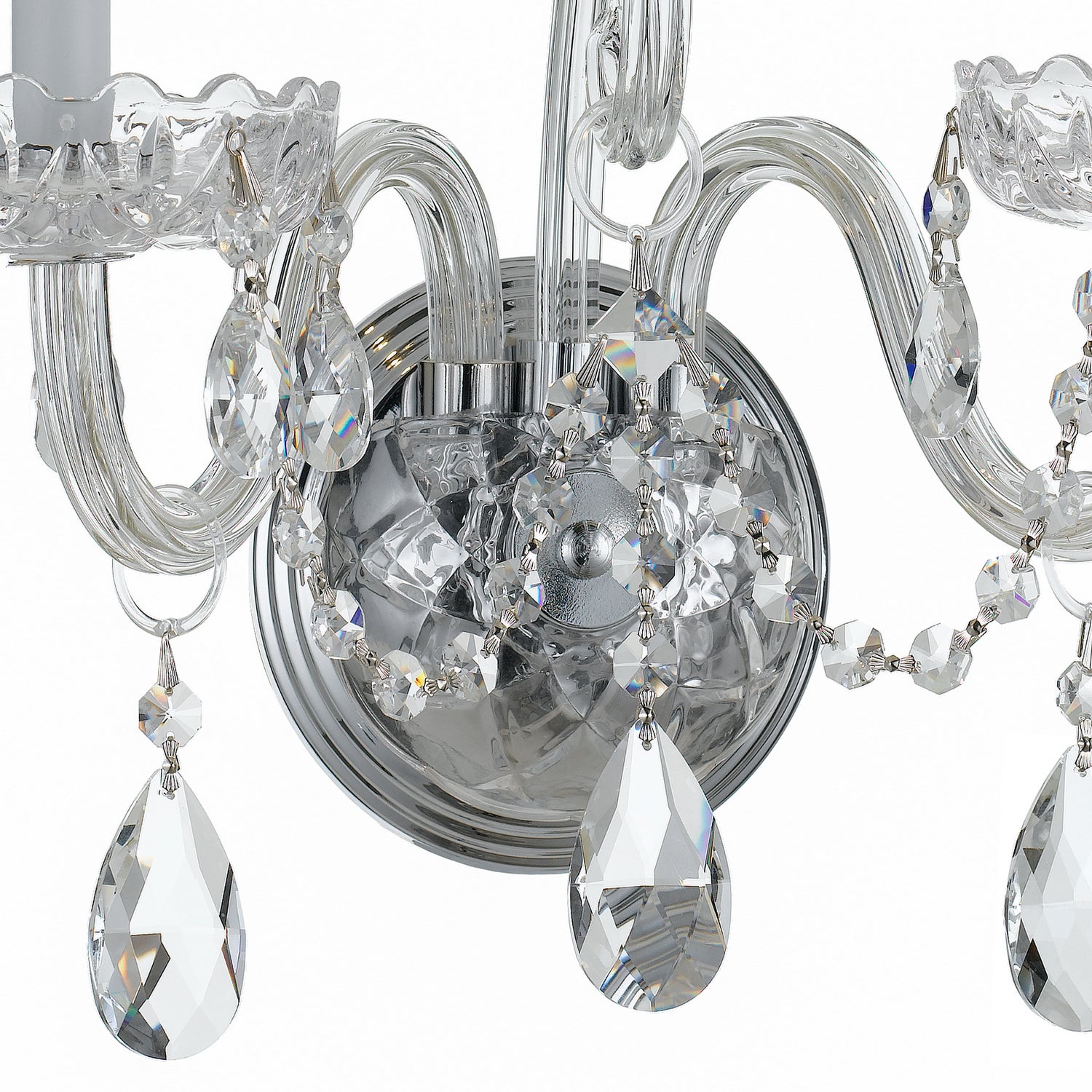 Crystorama - 1032-CH-CL-S - Two Light Wall Sconce - Traditional Crystal - Polished Chrome