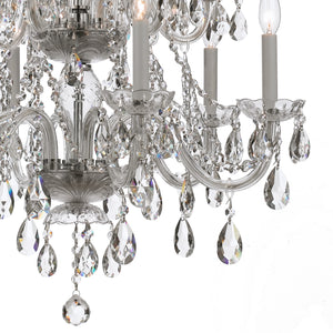 Crystorama - 1137-CH-CL-S - 12 Light Chandelier - Traditional Crystal - Polished Chrome