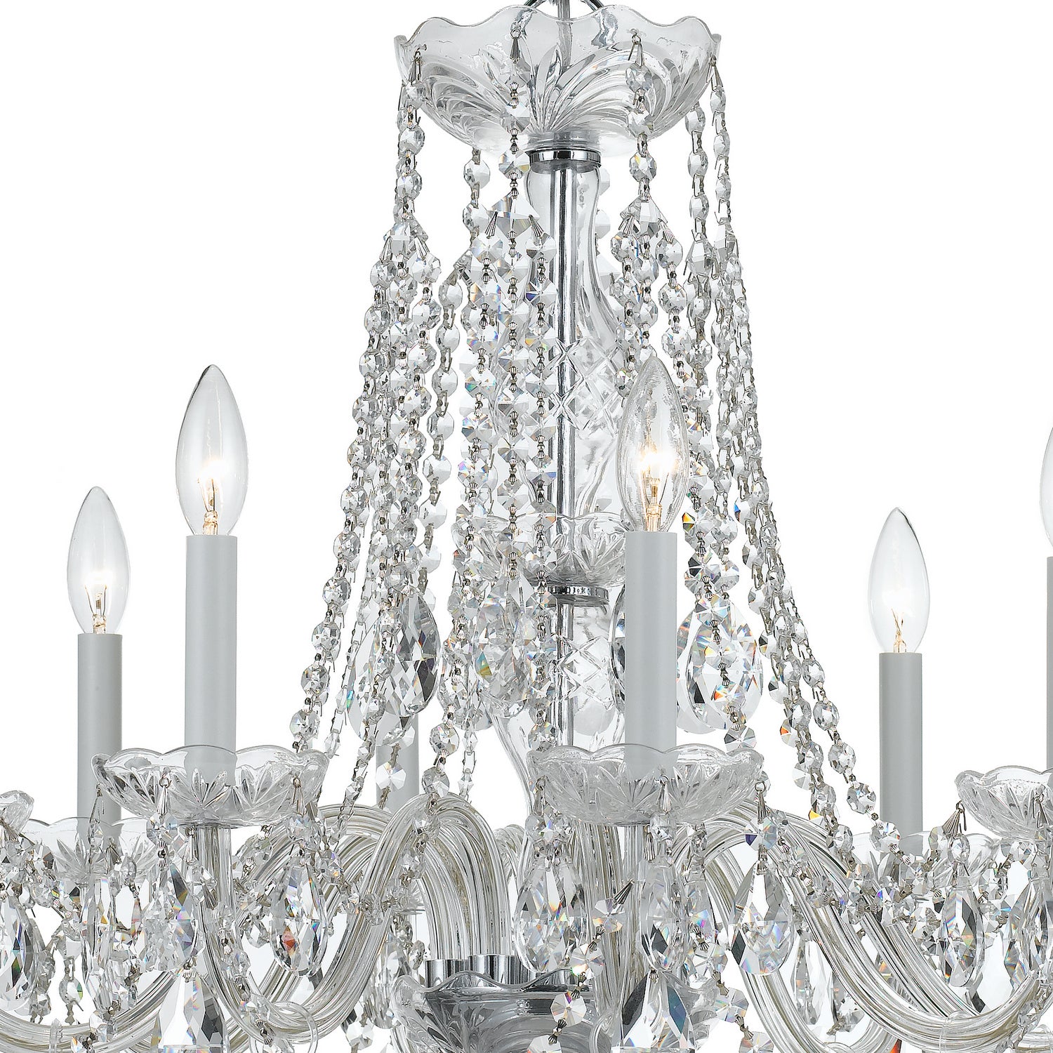 Crystorama - 1138-CH-CL-S - Eight Light Chandelier - Traditional Crystal - Polished Chrome