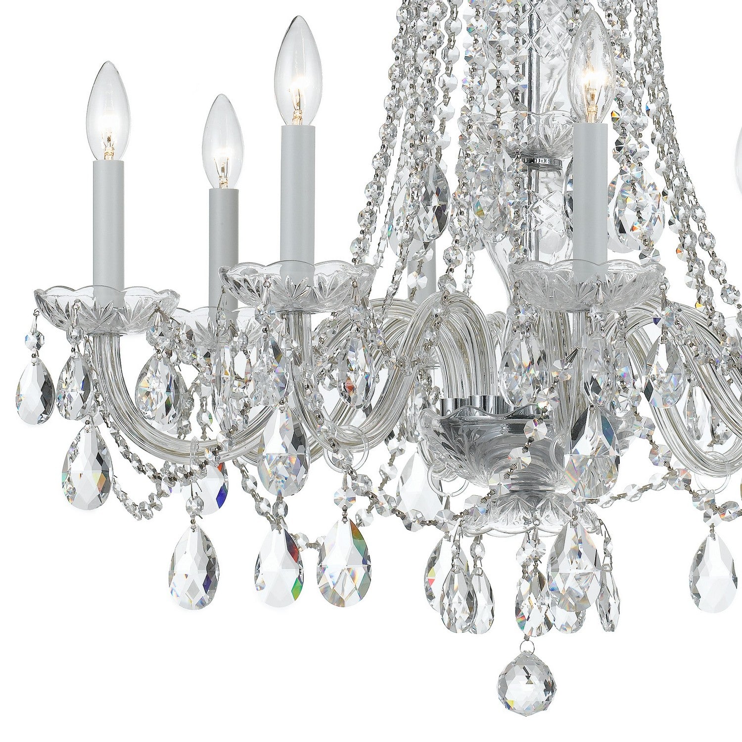 Crystorama - 1138-CH-CL-S - Eight Light Chandelier - Traditional Crystal - Polished Chrome