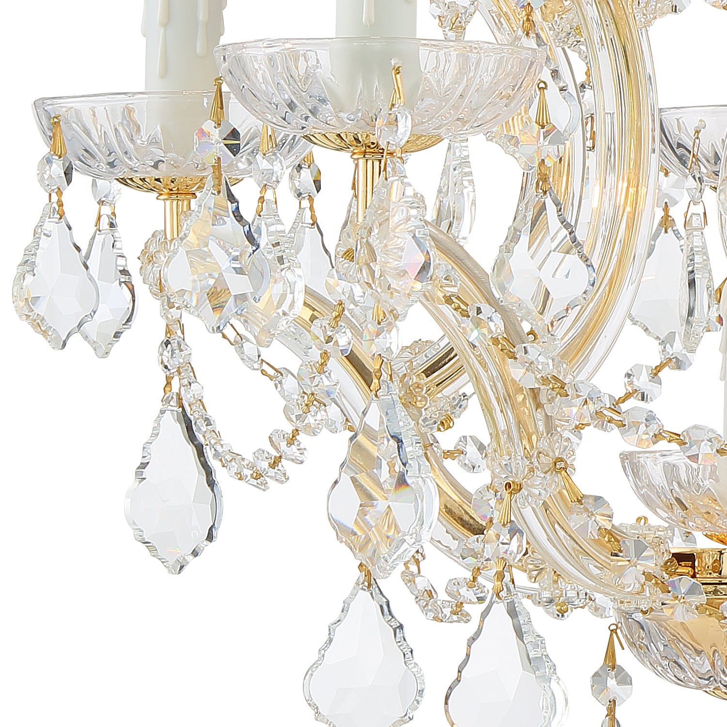 Crystorama - 4405-GD-CL-S - Six Light Mini Chandelier - Maria Theresa - Gold