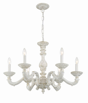 Crystorama - 5126-AW - Six Light Chandelier - Paris Market - Antique White