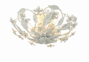 Crystorama - 5316-AW - Six Light Semi Flush Mount - Paris Market - Antique White