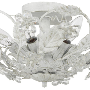 Crystorama - 5316-AW - Six Light Semi Flush Mount - Paris Market - Antique White