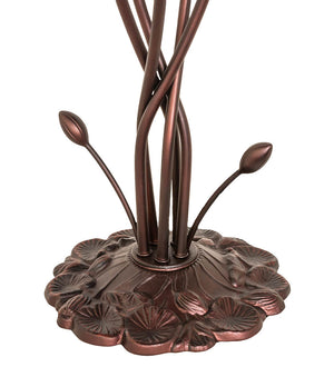 Meyda Tiffany - 14995 - Five Light Accent Lamp - Blue Pond Lily - Mahogany Bronze