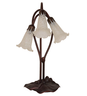 Meyda Tiffany - 15282 - Three Light Accent Lamp - White - Mahogany Bronze