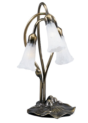 Meyda Tiffany - 15282 - Three Light Accent Lamp - White - Mahogany Bronze