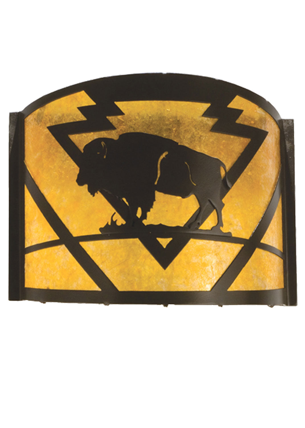 Meyda Tiffany - 15398 - One Light Wall Sconce - Lone Buffalo - Timeless Bronze