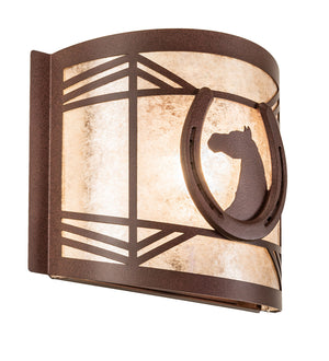 Meyda Tiffany - 15503 - One Light Wall Sconce - Horseshoe - Rust