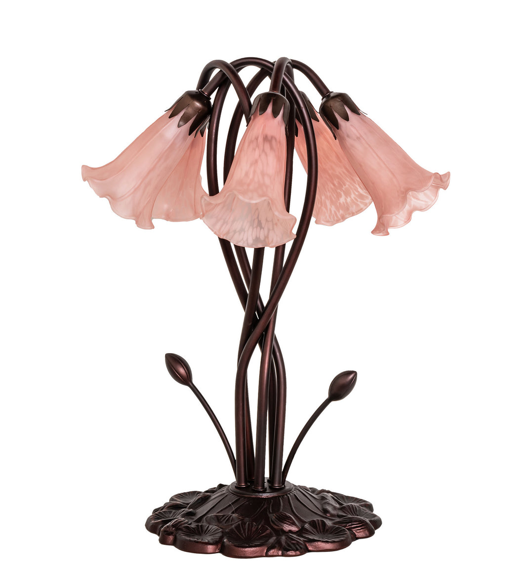 Meyda Tiffany - 15925 - Five Light Accent Lamp - Pink - Mahogany Bronze