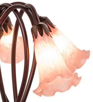 Meyda Tiffany - 15925 - Five Light Accent Lamp - Pink - Mahogany Bronze