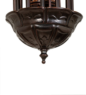 Meyda Tiffany - 15997 - 12 Light Chandelier - Amber/Green Pond Lily - Mahogany Bronze