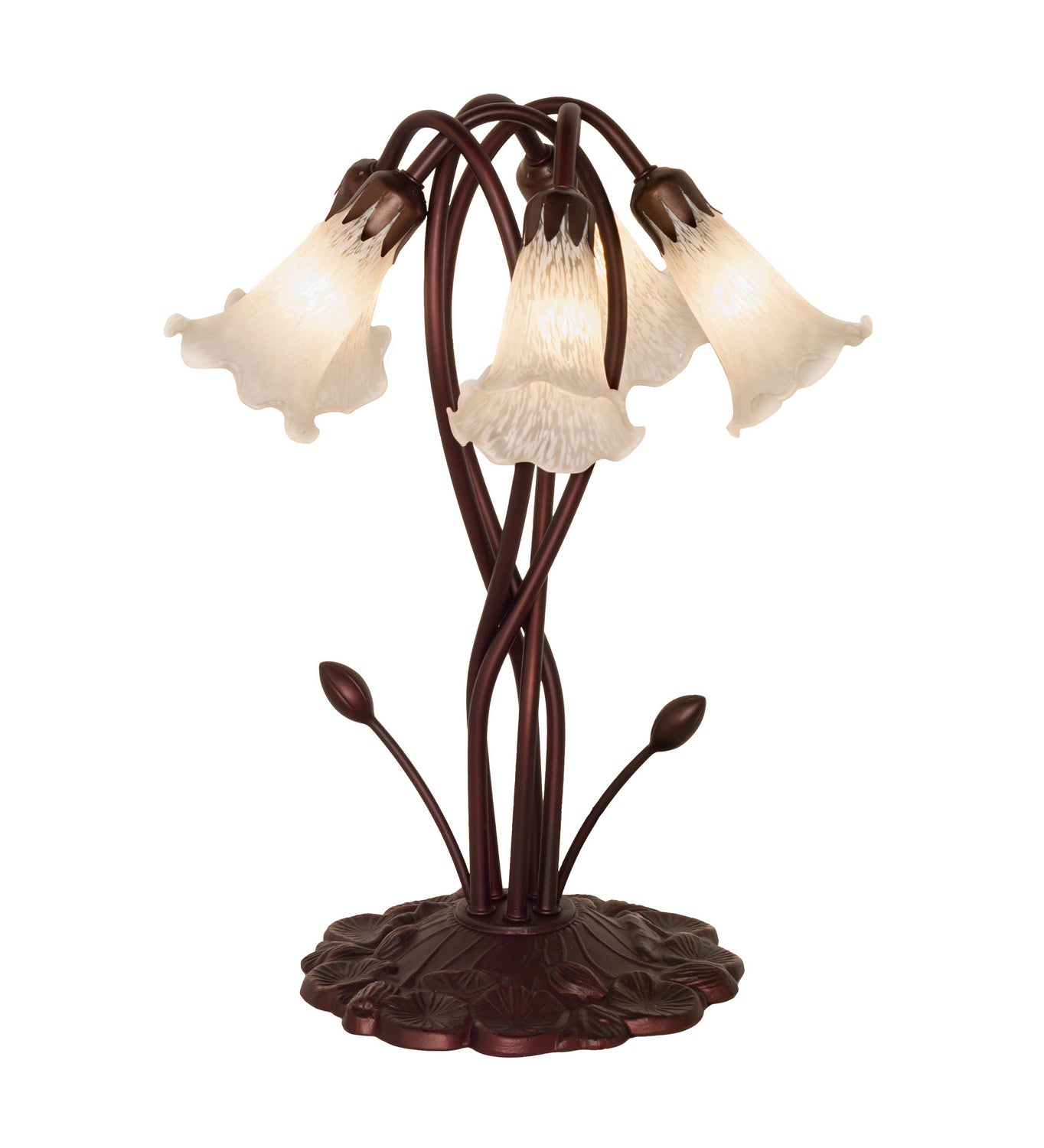 Meyda Tiffany - 16545 - Five Light Accent Lamp - White - Mahognany Bronze