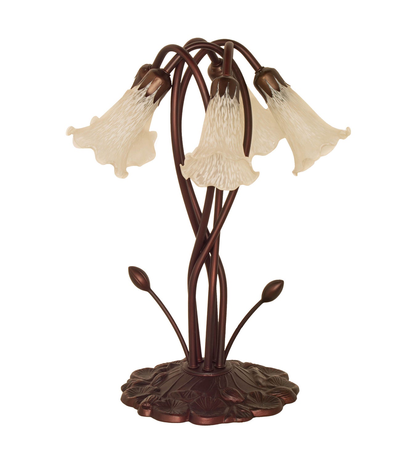 Meyda Tiffany - 16545 - Five Light Accent Lamp - White - Mahognany Bronze