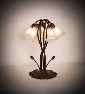 Meyda Tiffany - 16545 - Five Light Accent Lamp - White - Mahognany Bronze