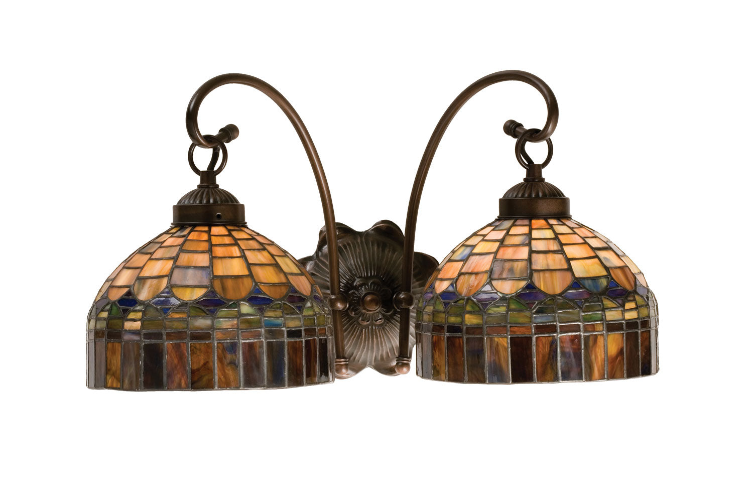 Meyda Tiffany - 18690 - Two Light Wall Sconce - Tiffany Candice - Antique