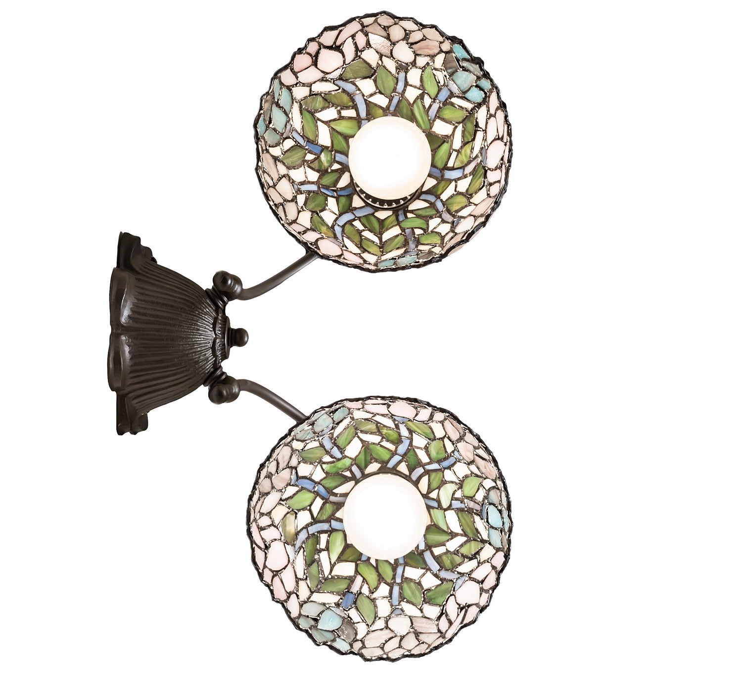 Meyda Tiffany - 18722 - Two Light Wall Sconce - Wisteria - Antique